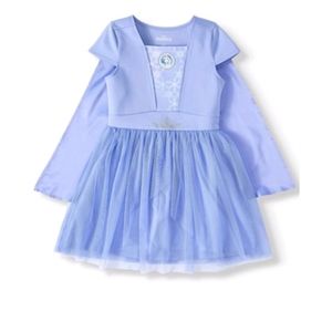 Frozen 2 elsa dress with detachable cap size 10/12.